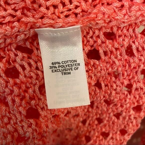 Hinge-Pink/Cream Mixed Knit Pullover Sweater - Picture 10 of 10